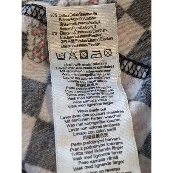 Sanrio Hello Kitty Womens Checkerboard Print Mini Dress Size 10 Strappy Coquette - Picture 9 of 9